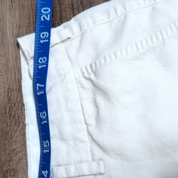 Peter Millar Surfside Shorts Size 38 Light Khaki Linen Silk Blend - Picture 6 of 7